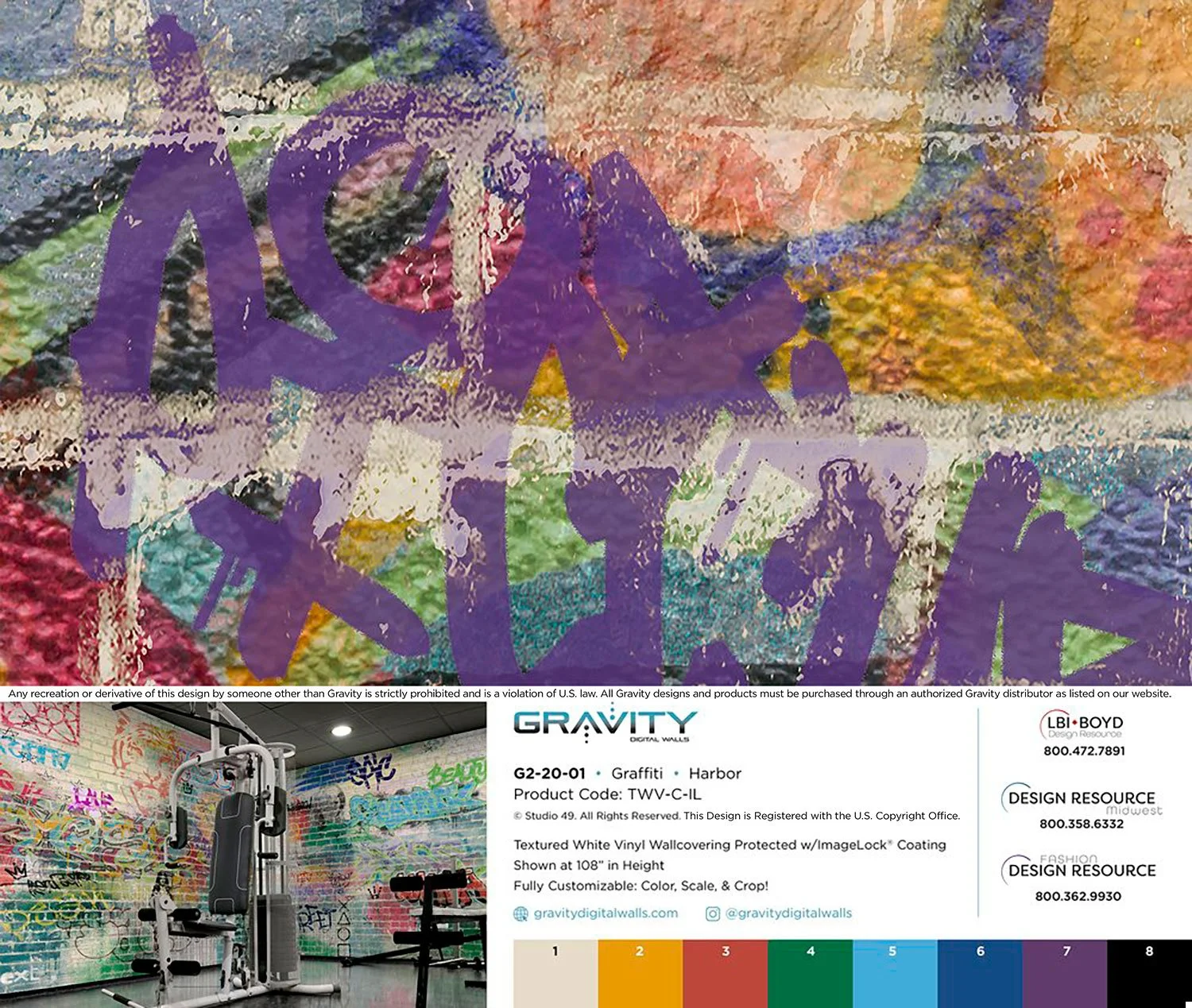 G2-20-01 Graffiti • Harbor — Gravity Digital Walls